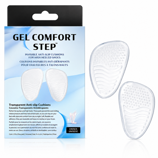 CAFFREY Gel Comfort Step — Clear Gel Cushions for High Heels