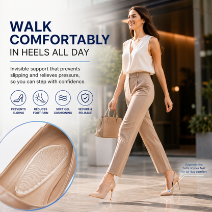 CAFFREY Gel Comfort Step — Clear Gel Cushions for High Heels